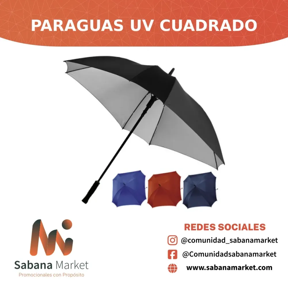 Paraguas UV Cuadrado 28"
