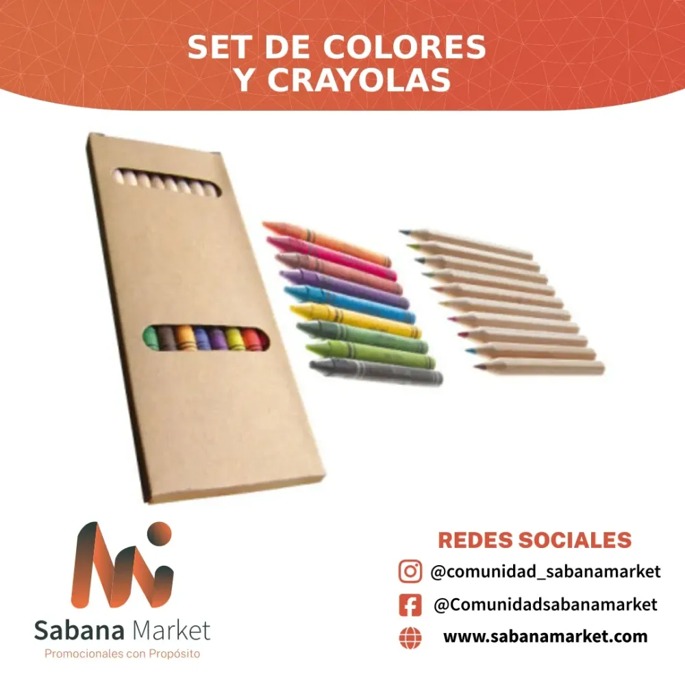 Set de Colores y Crayolas