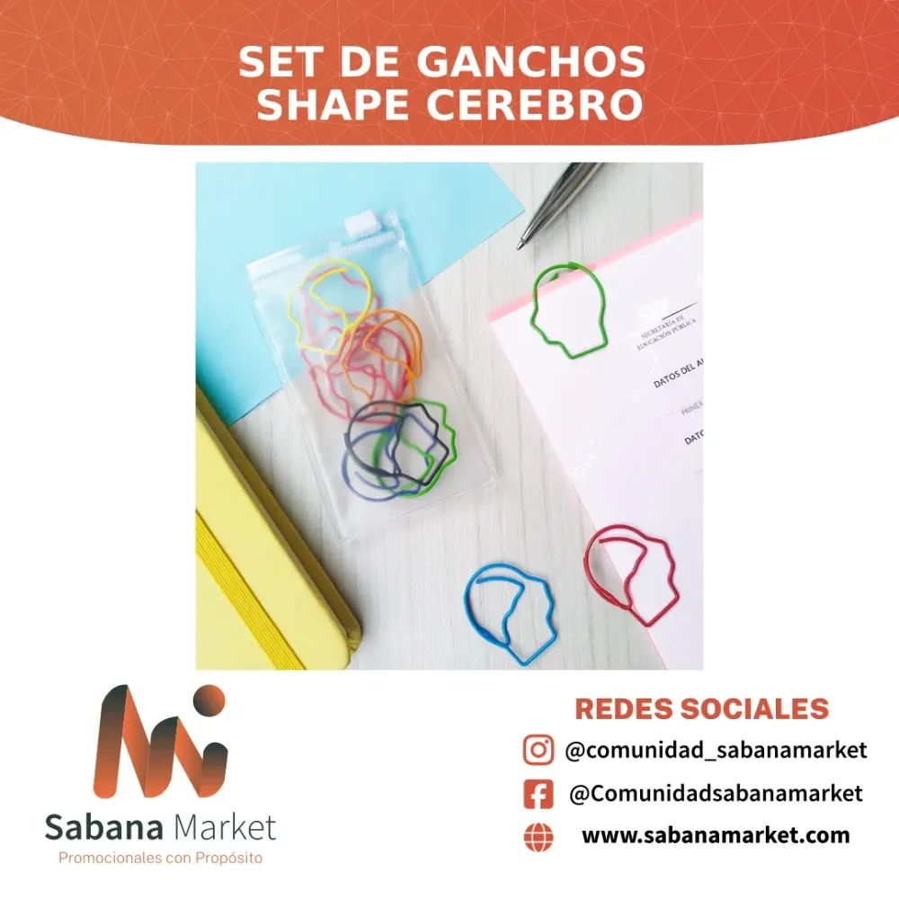 Set de Ganchos Shape Cerebro