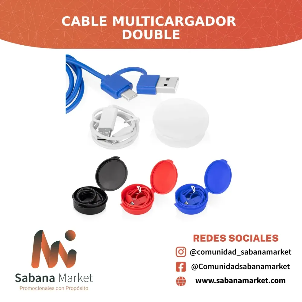 CABLE MULTICARGADOR DOUBLE