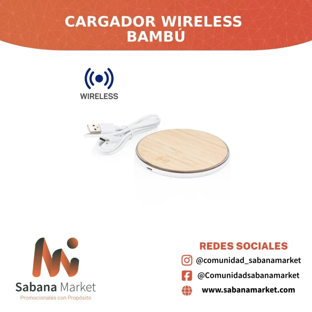 CARGADOR WIRELESS BAMBÚ
