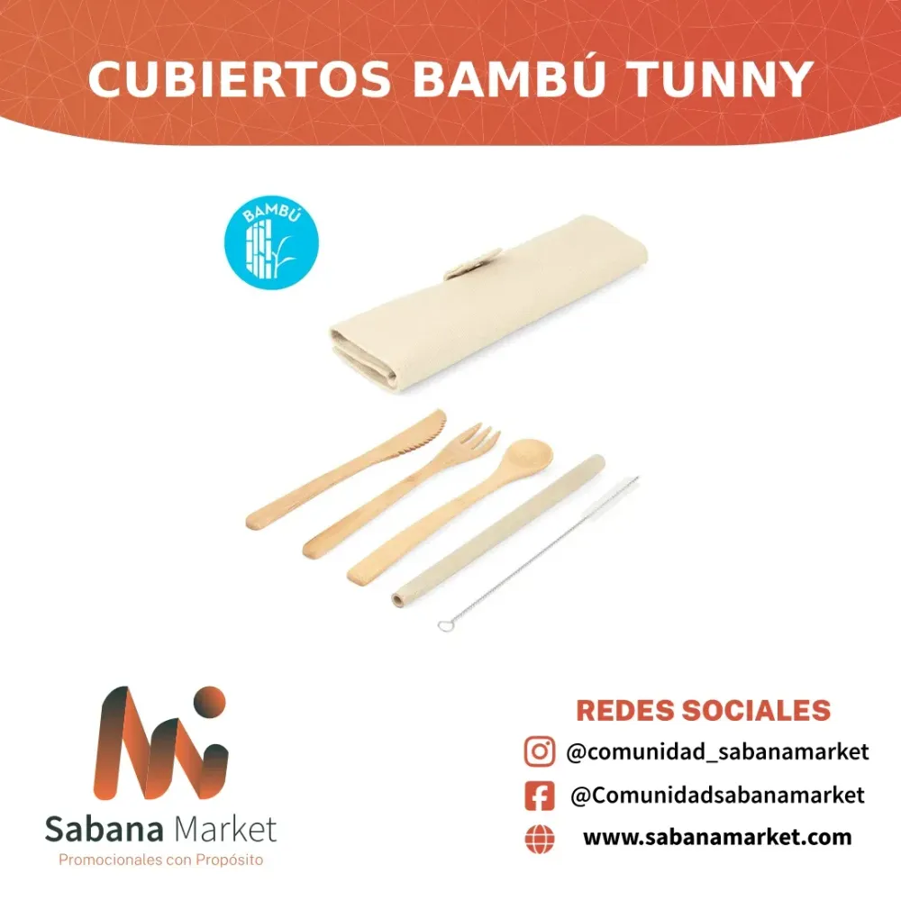 CUBIERTOS BAMBÚ TUNNY