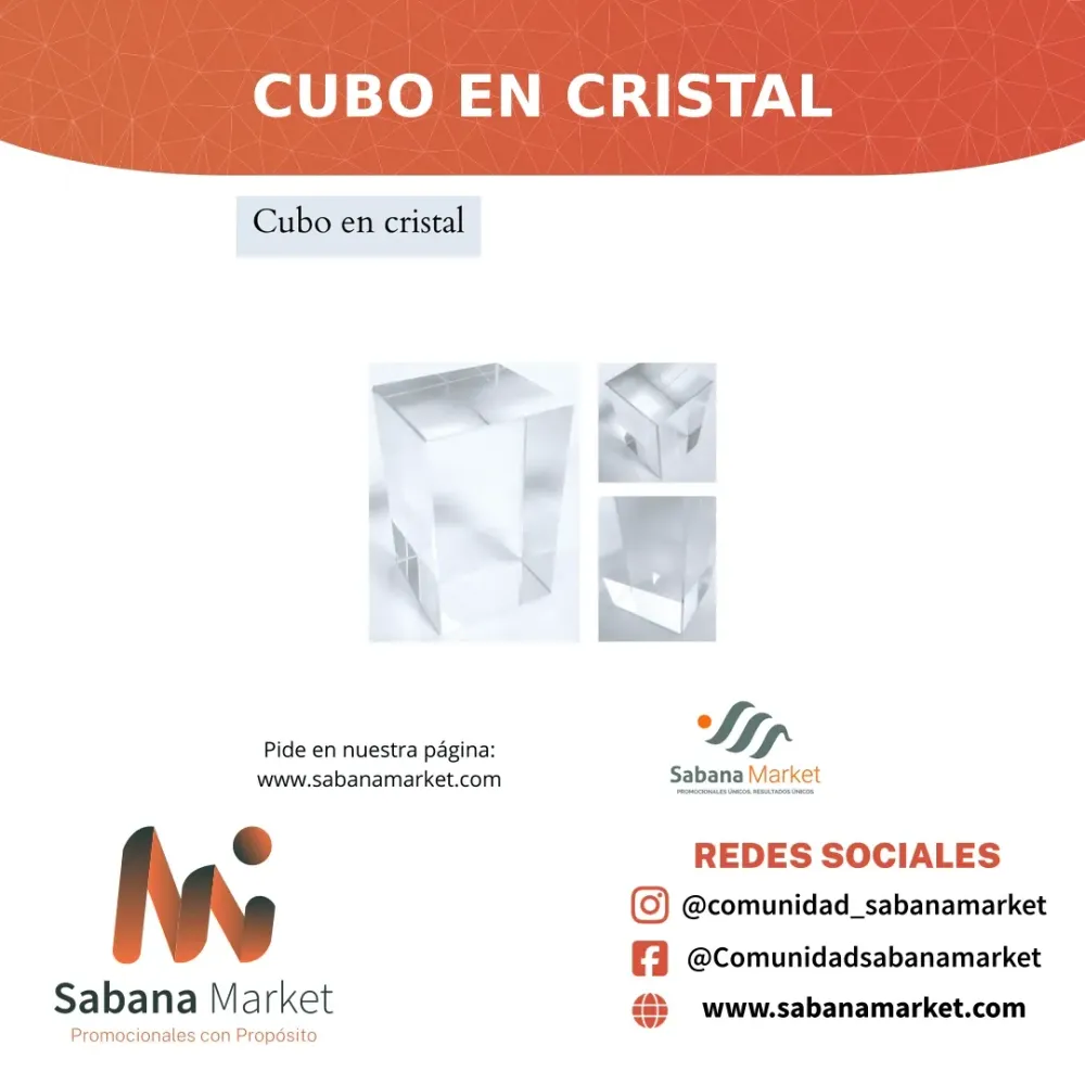CUBO EN CRISTAL