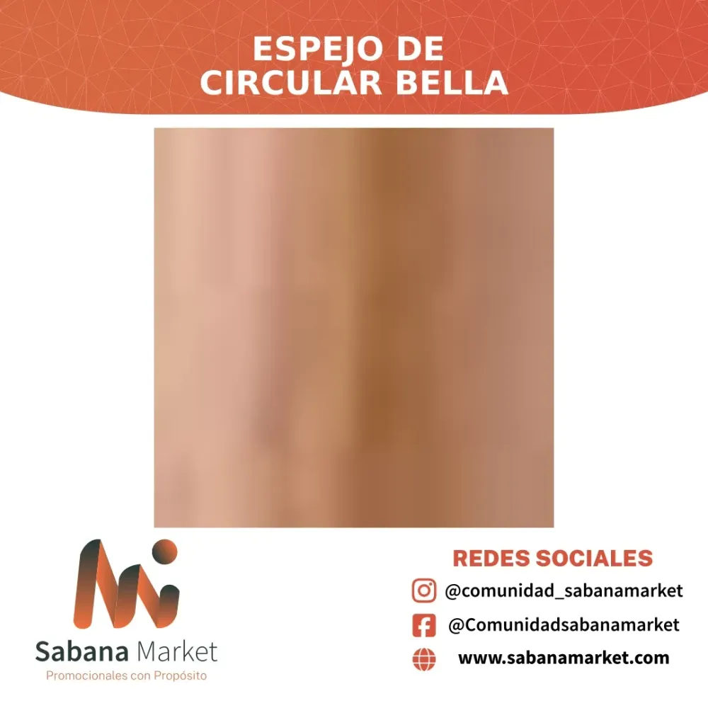 ESPEJO DE BAMBU CIRCULAR BELLA
