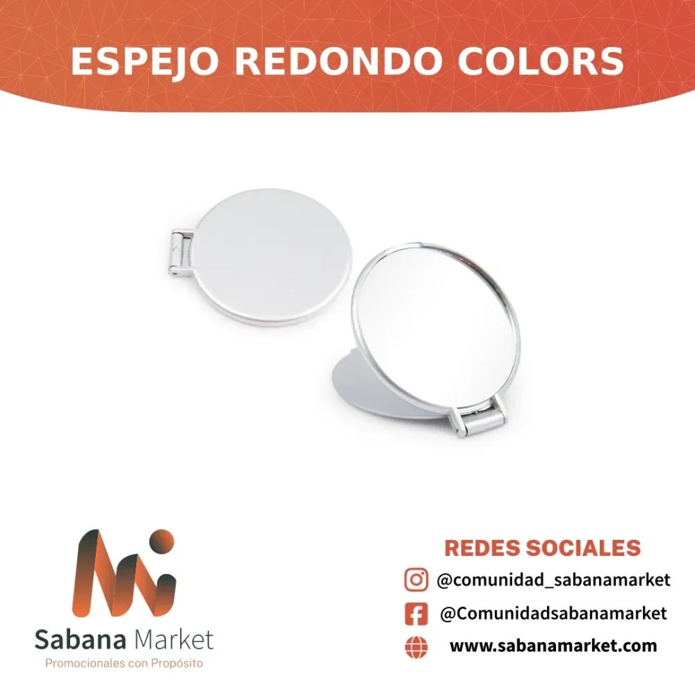 ESPEJO REDONDO COLORS