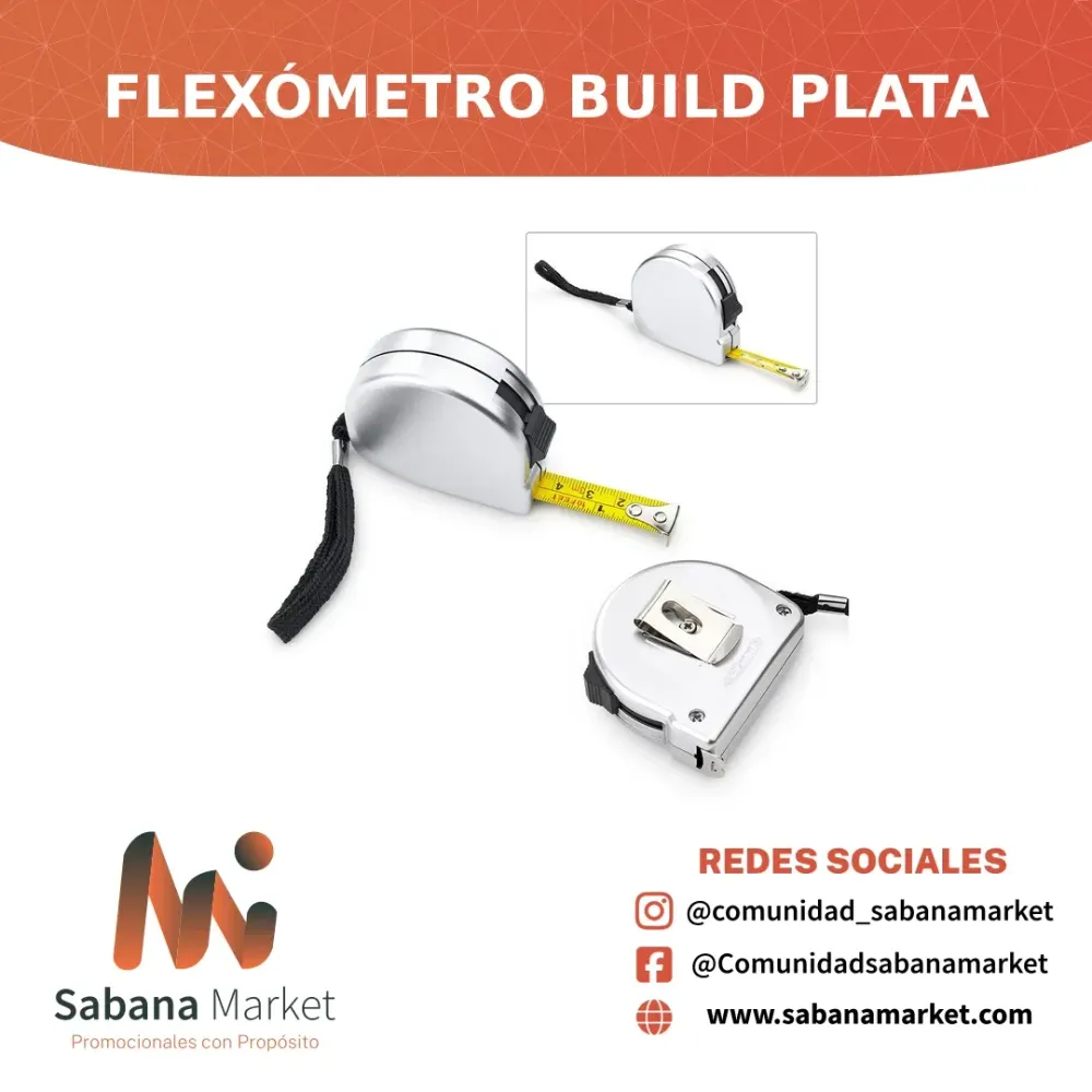 FLEXÓMETRO BUILD 3MT PLATA