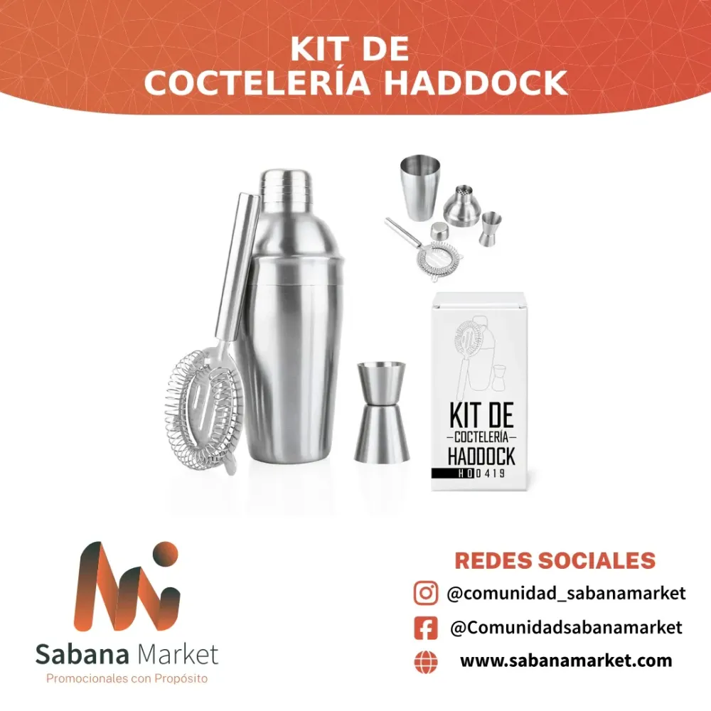 KIT DE COCTELERÍA HADDOCK