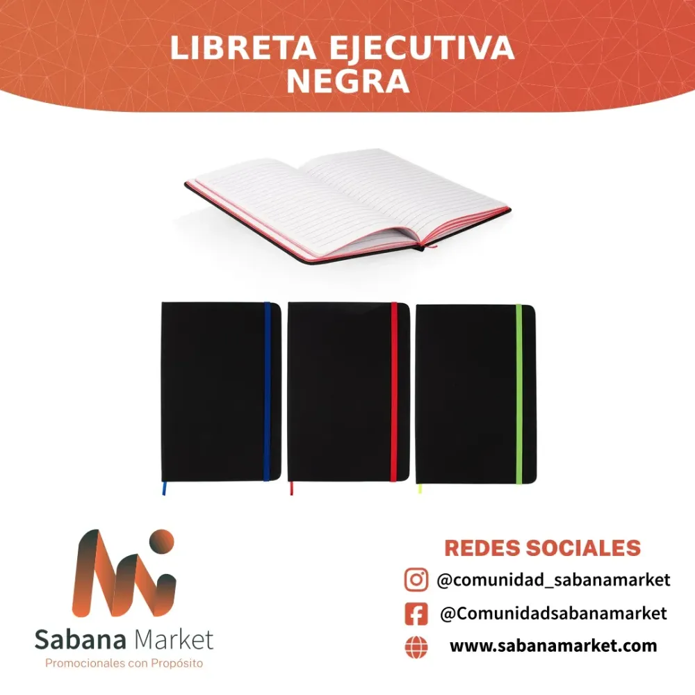 LIBRETA EJECUTIVA NEGRA