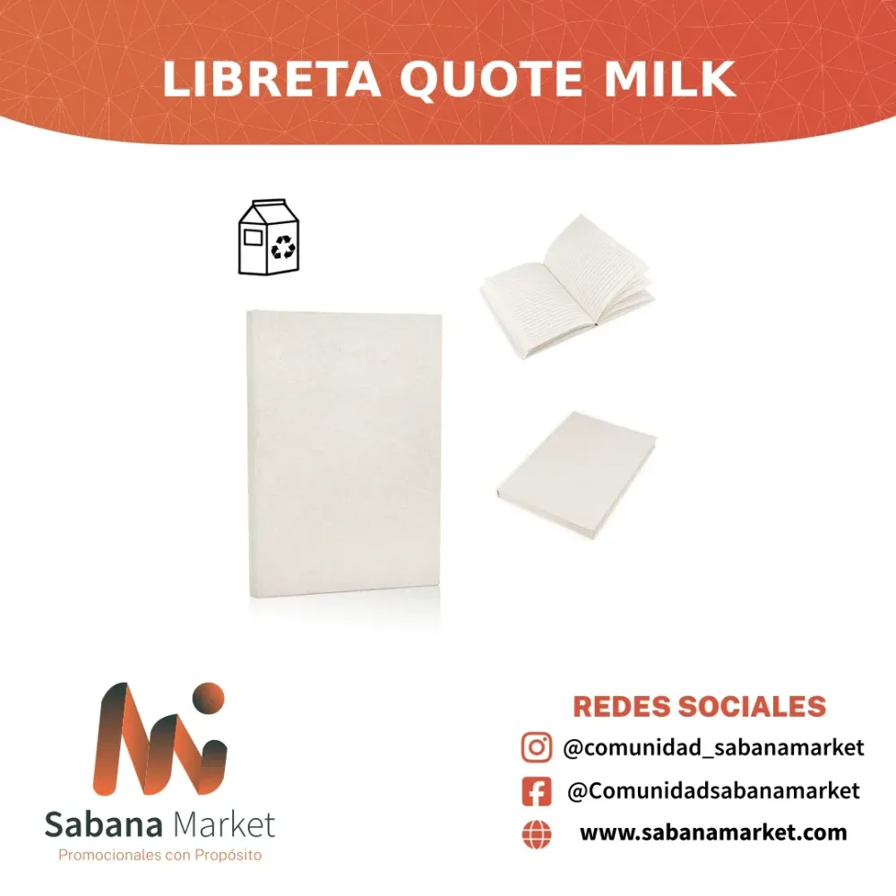 LIBRETA QUOTE MILK