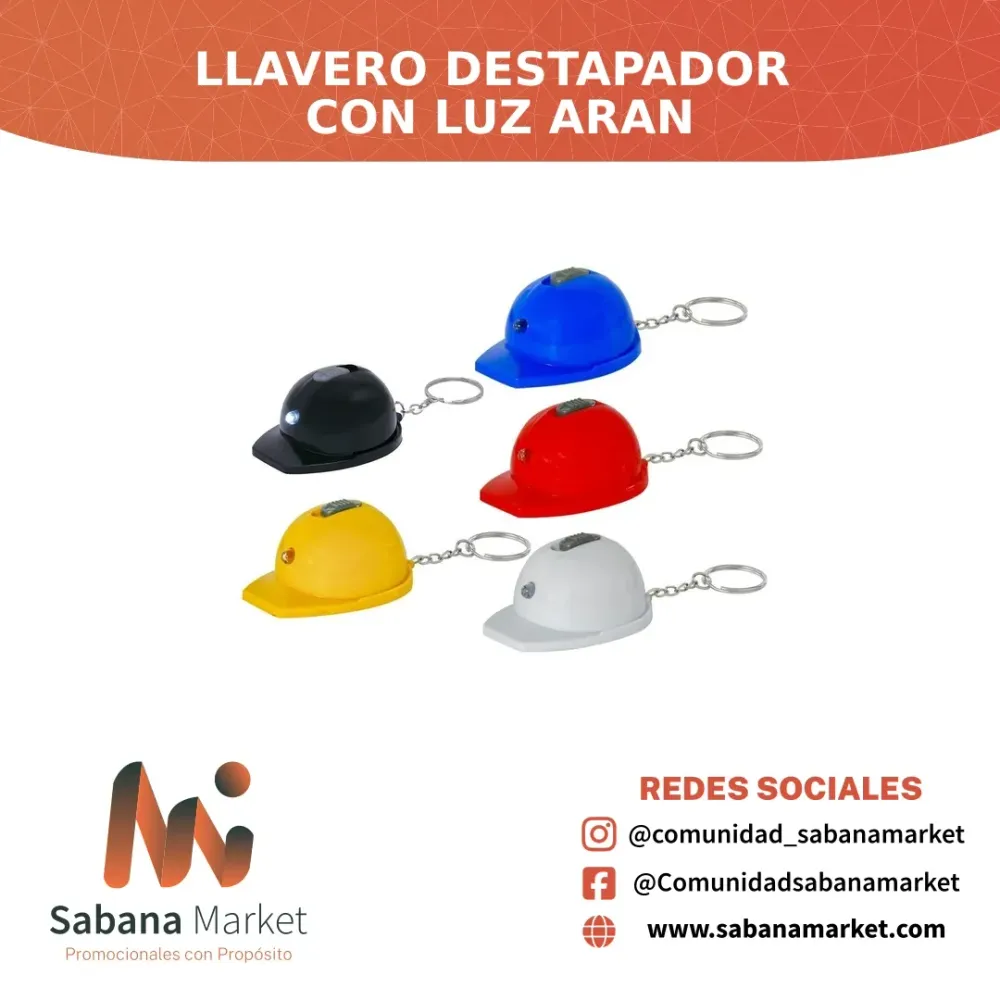LLAVERO DESTAPADOR CON LUZ ARAN