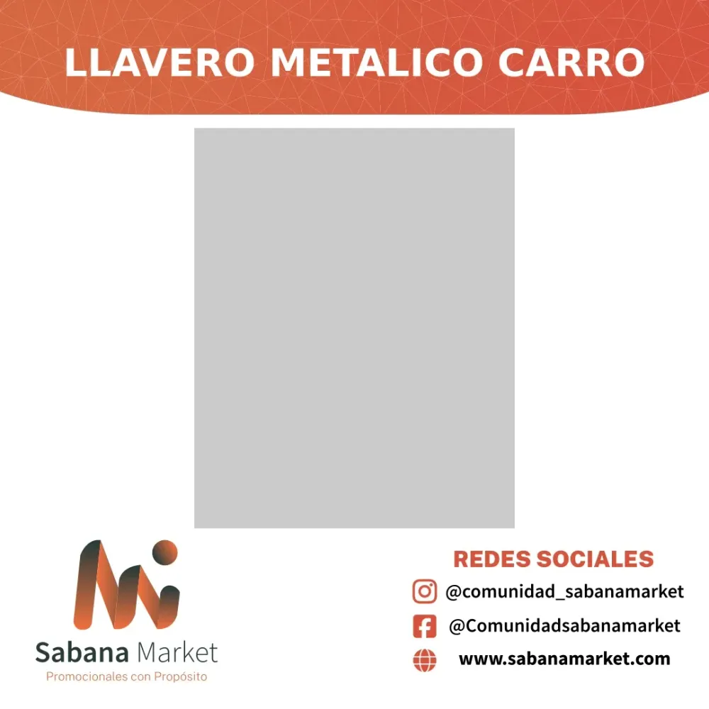 LLAVERO METALICO CARRO