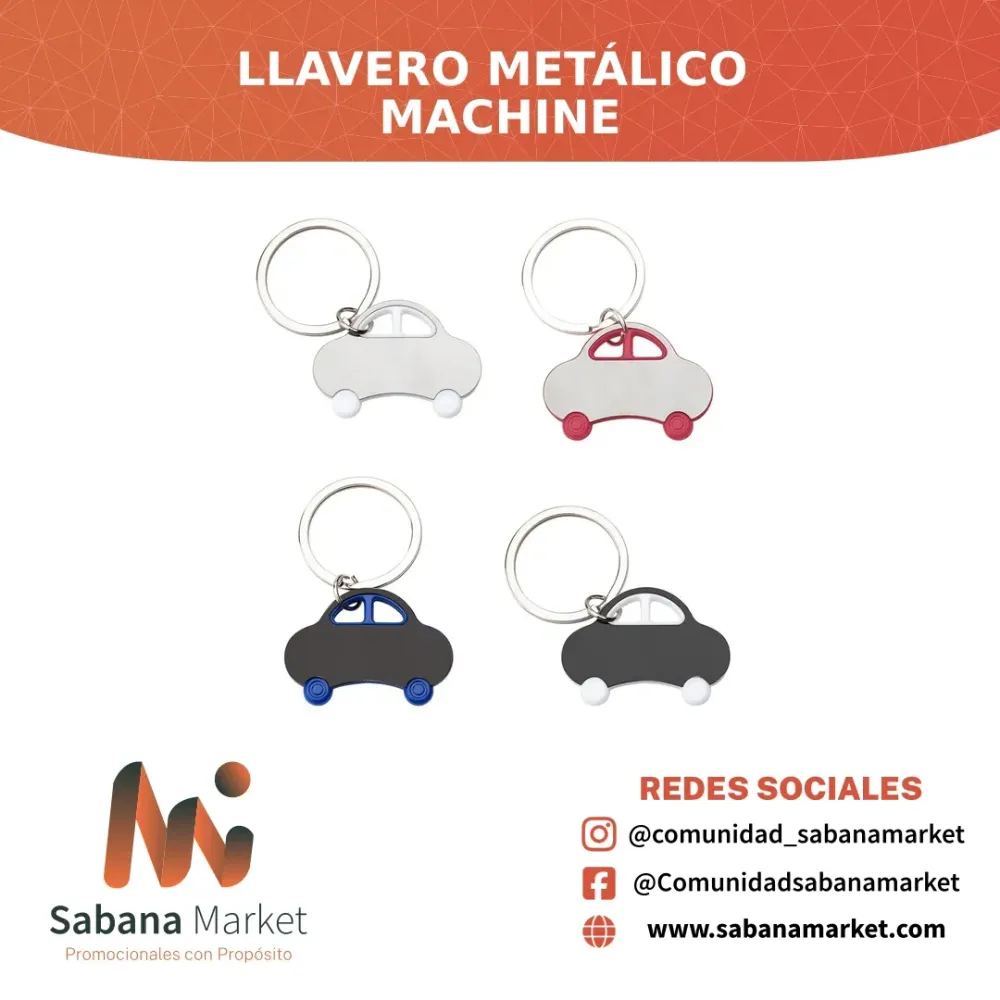 LLAVERO METÁLICO MACHINE