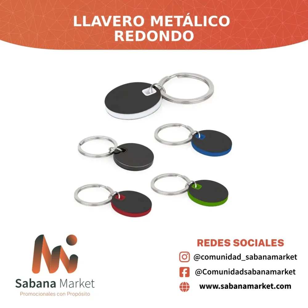 LLAVERO METÁLICO REDONDO