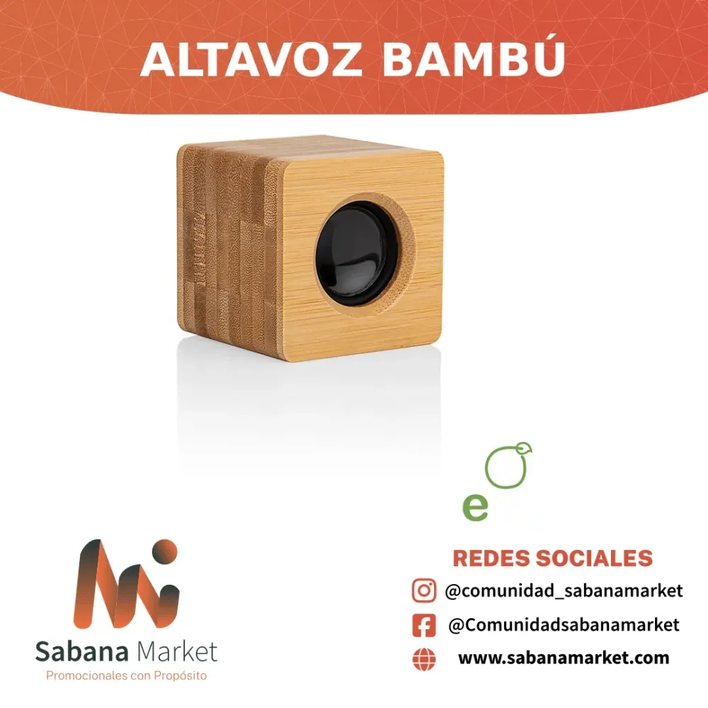 Altavoz Bambú