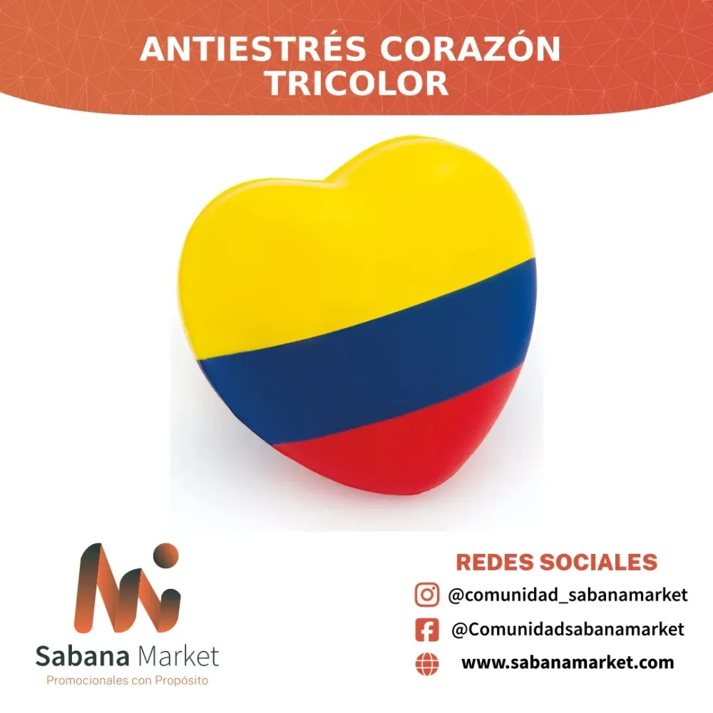 Antiestrés Corazón Tricolor