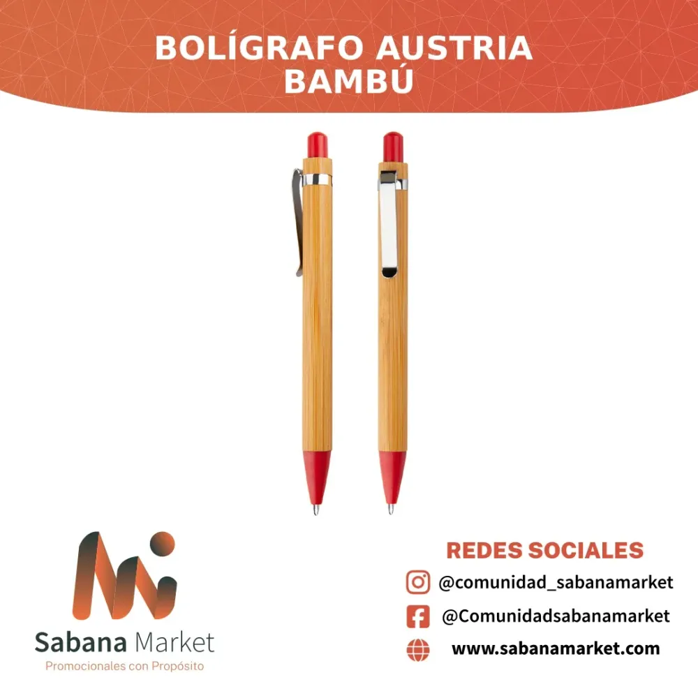 Bolígrafo Austria Bambú