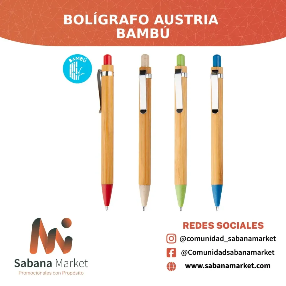 Bolígrafo Austria Bambú