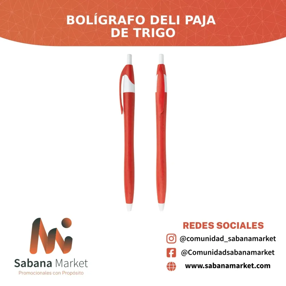 Bolígrafo Deli Paja de Trigo