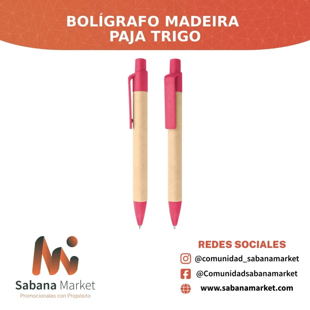 Bolígrafo Madeira Paja Trigo