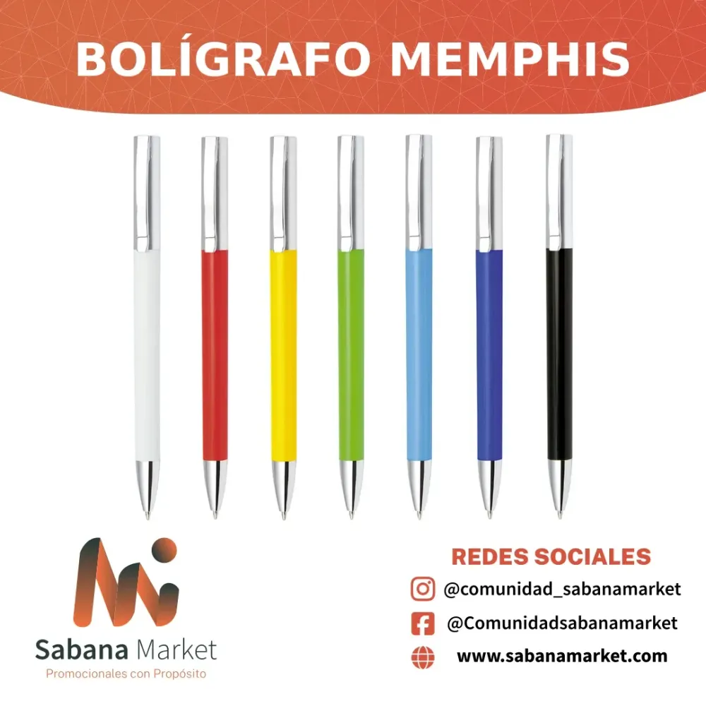 Bolígrafo Memphis Sólido