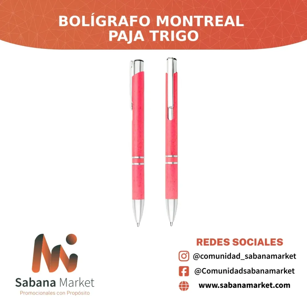 Bolígrafo Montreal Paja Trigo