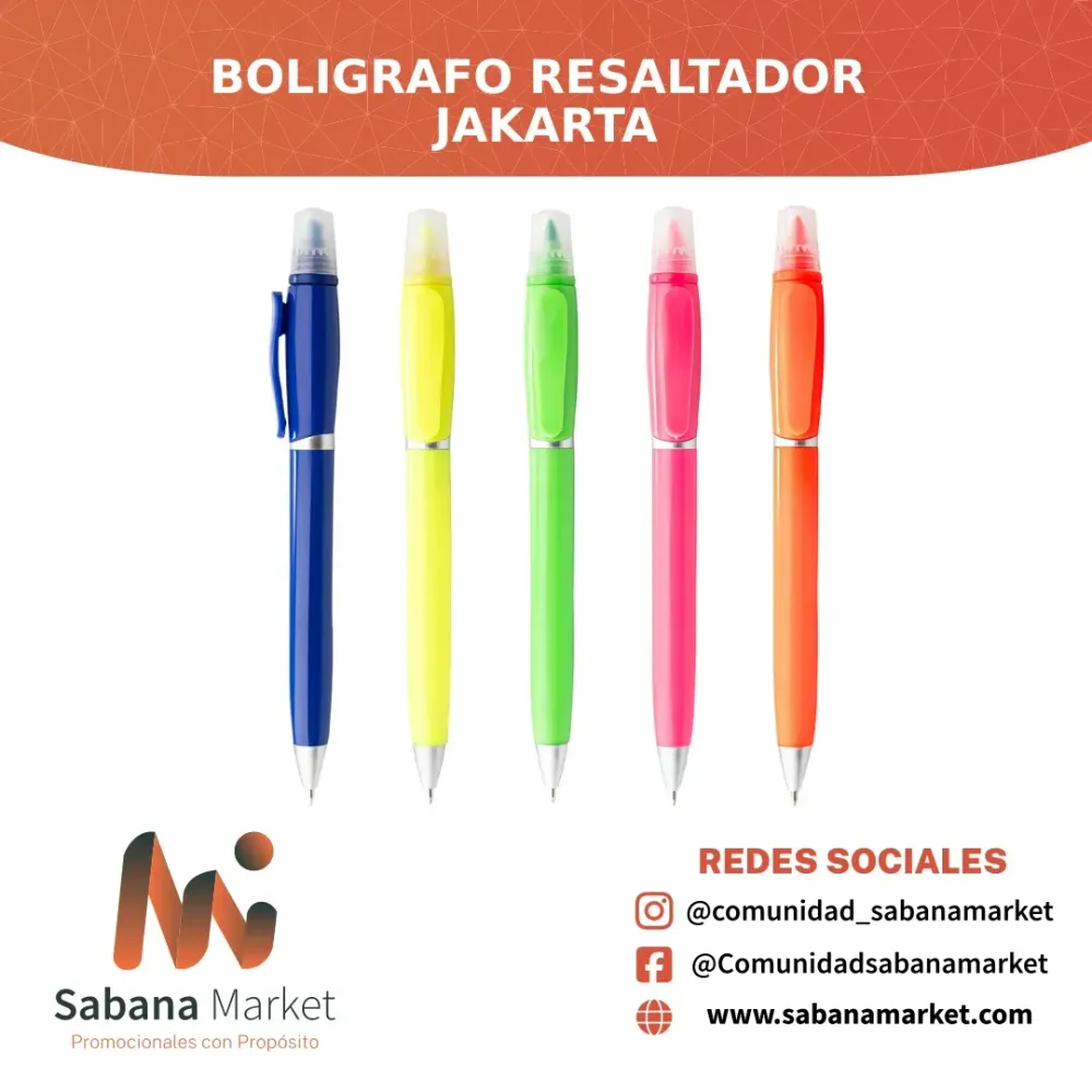 Boligrafo Resaltador Jakarta