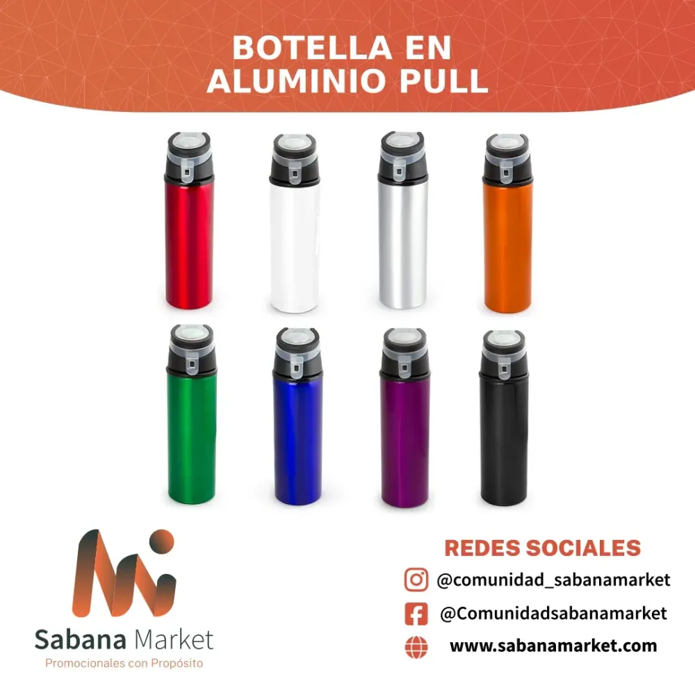 Botella en Aluminio Pull