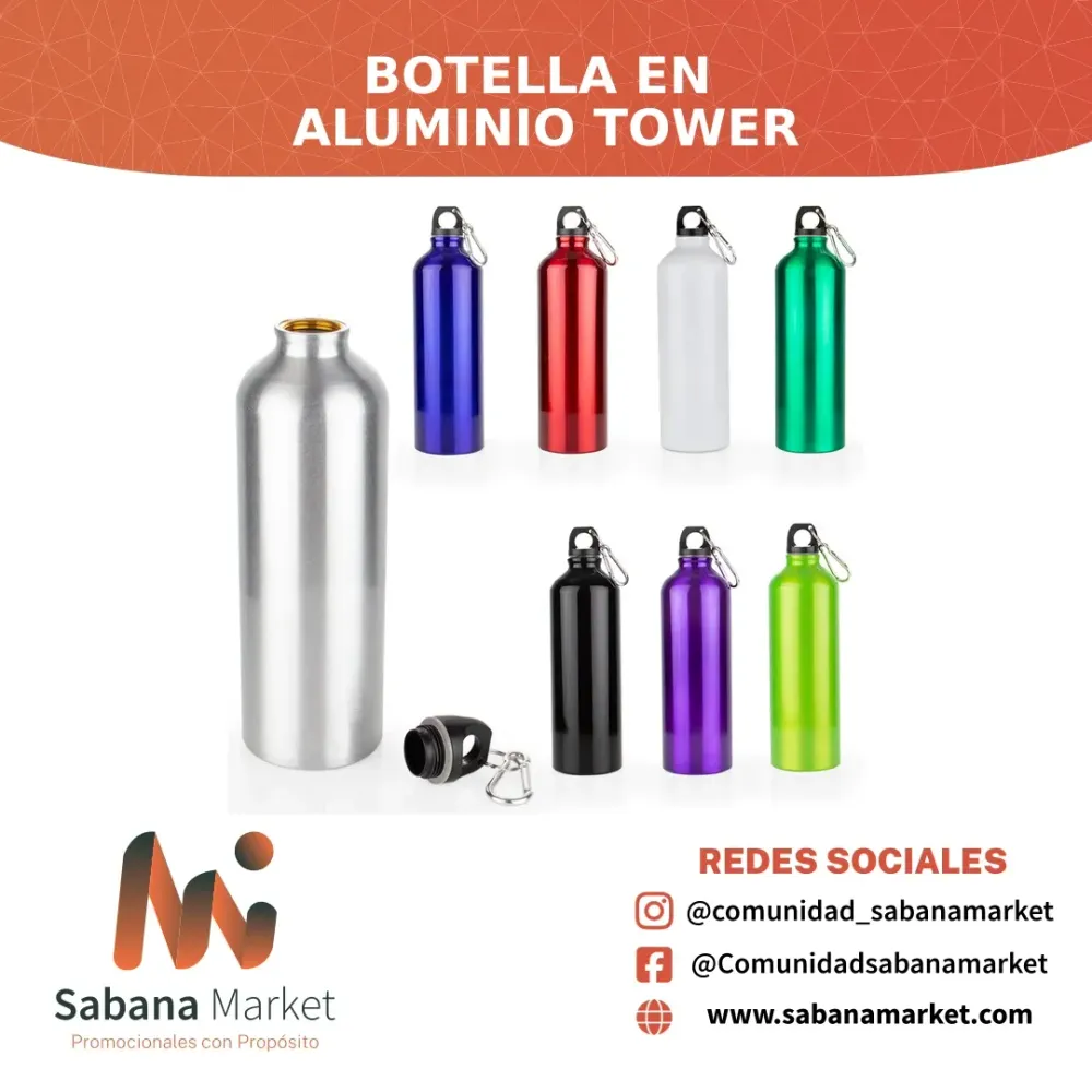 Botella en Aluminio Tower