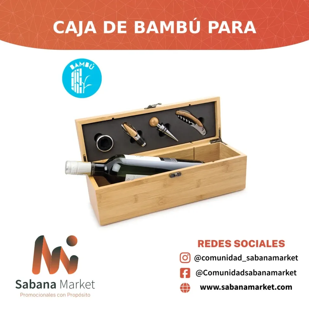 Caja de Bambú para