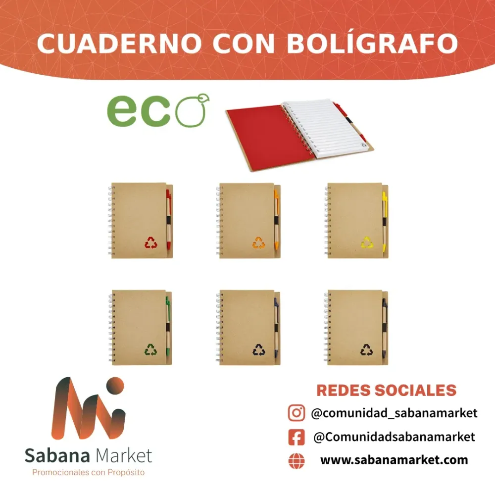 Cuaderno con Bolígrafo