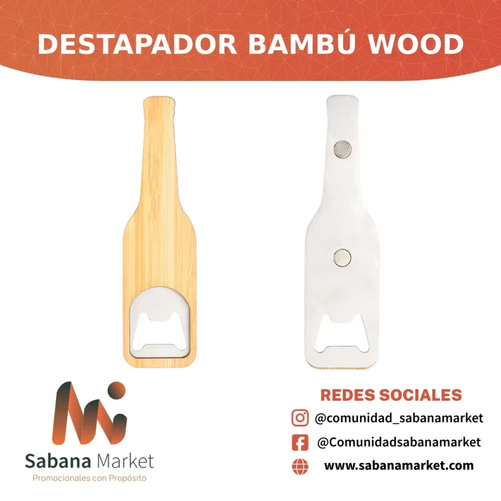 Destapador Bambú Wood