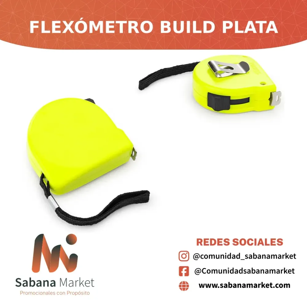 Flexómetro Build Plata