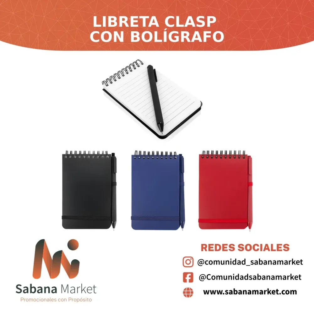 Libreta Clasp con Bolígrafo