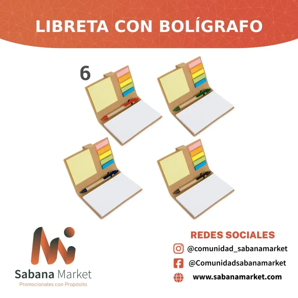 Libreta con Bolígrafo