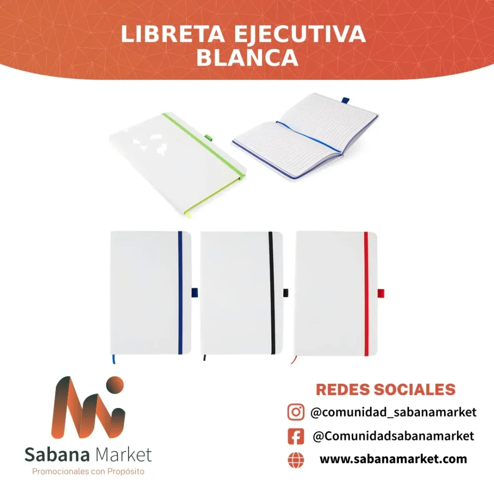 Libreta Ejecutiva Blanca