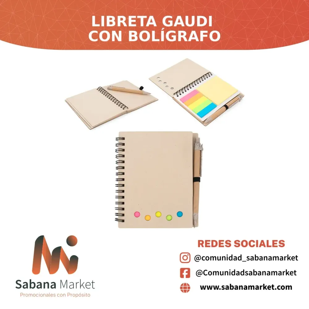 Libreta Gaudi con Bolígrafo