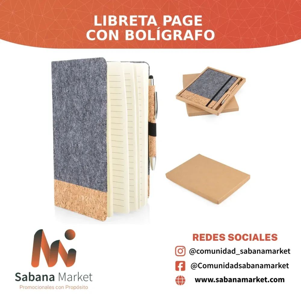 Libreta Page con Bolígrafo