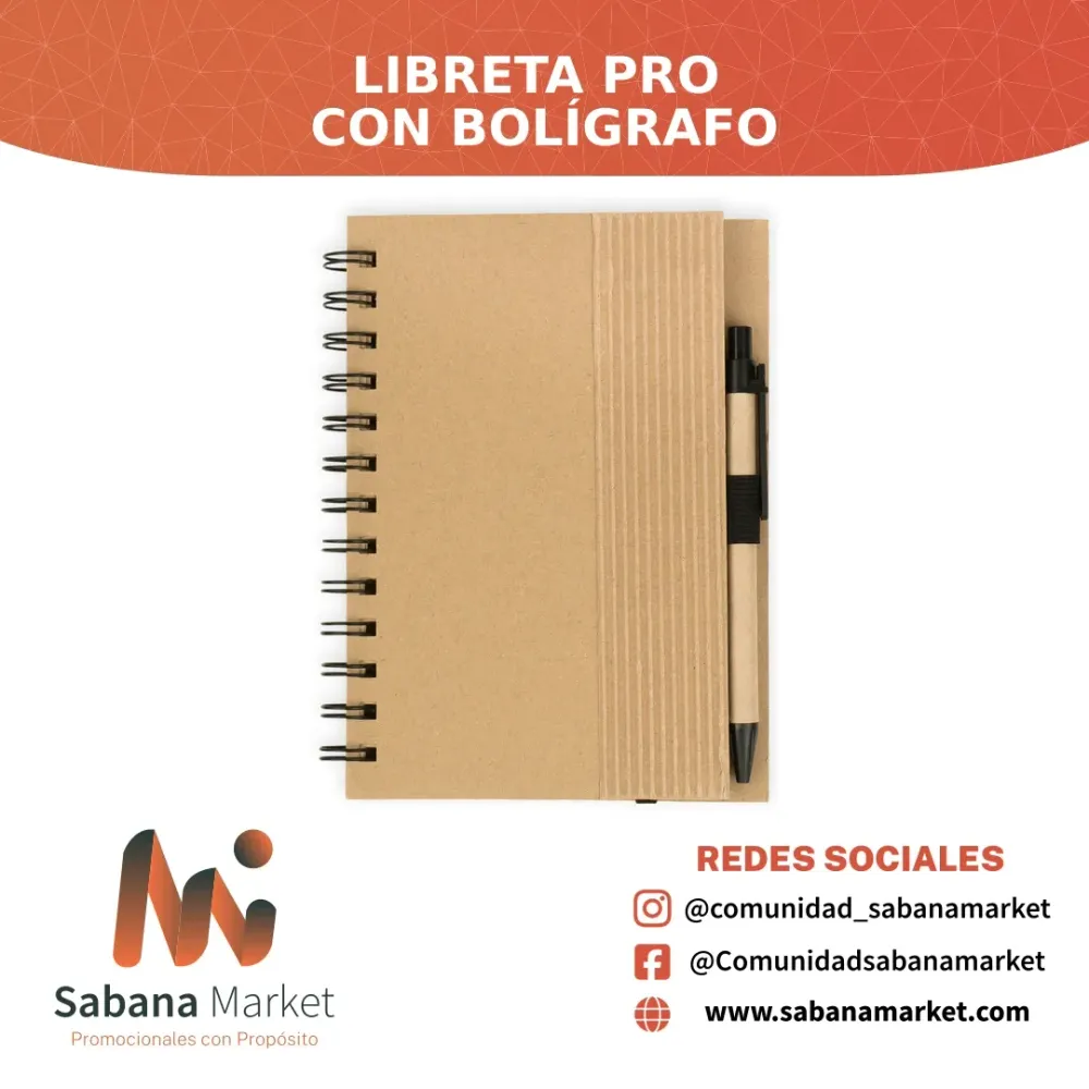 Libreta Pro con Bolígrafo