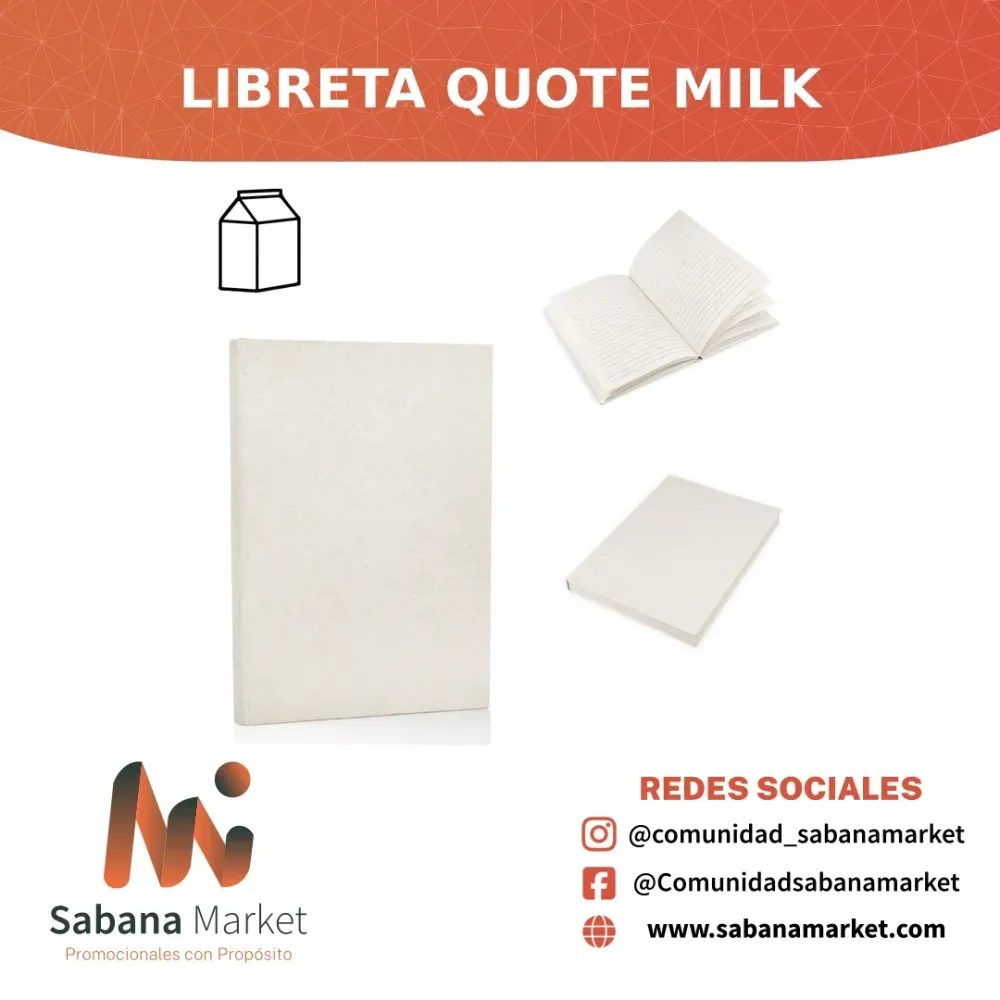 Libreta Quote Milk