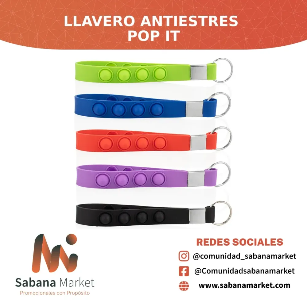 Llavero Antiestres Pop It