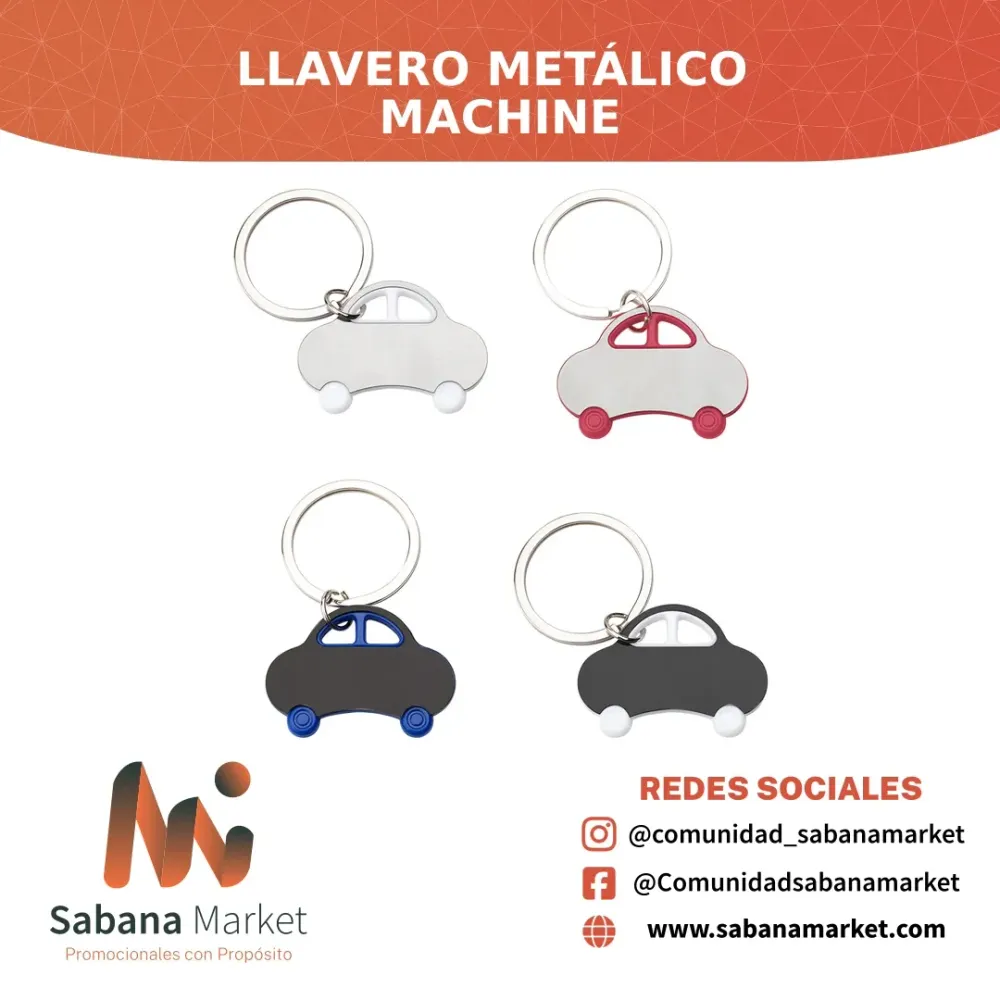 Llavero Metálico Machine