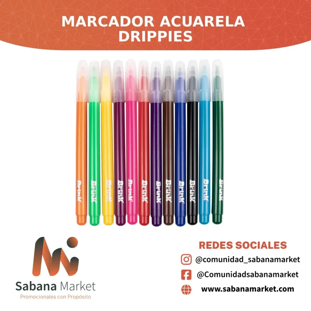 Marcador Acuarela Drippies