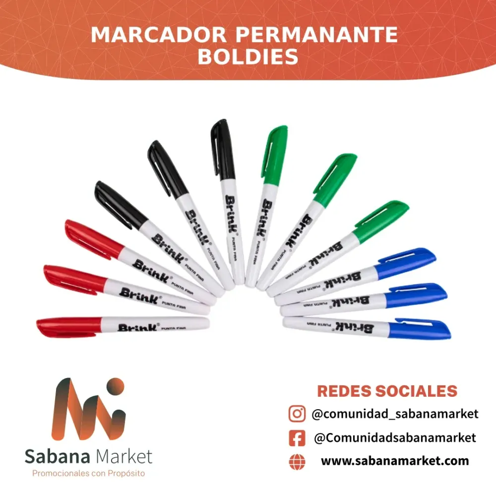 Marcador Permanante Boldies