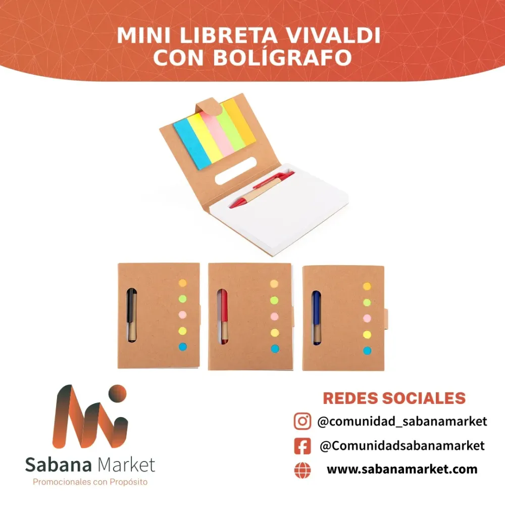 Mini Libreta Vivaldi con Bolígrafo