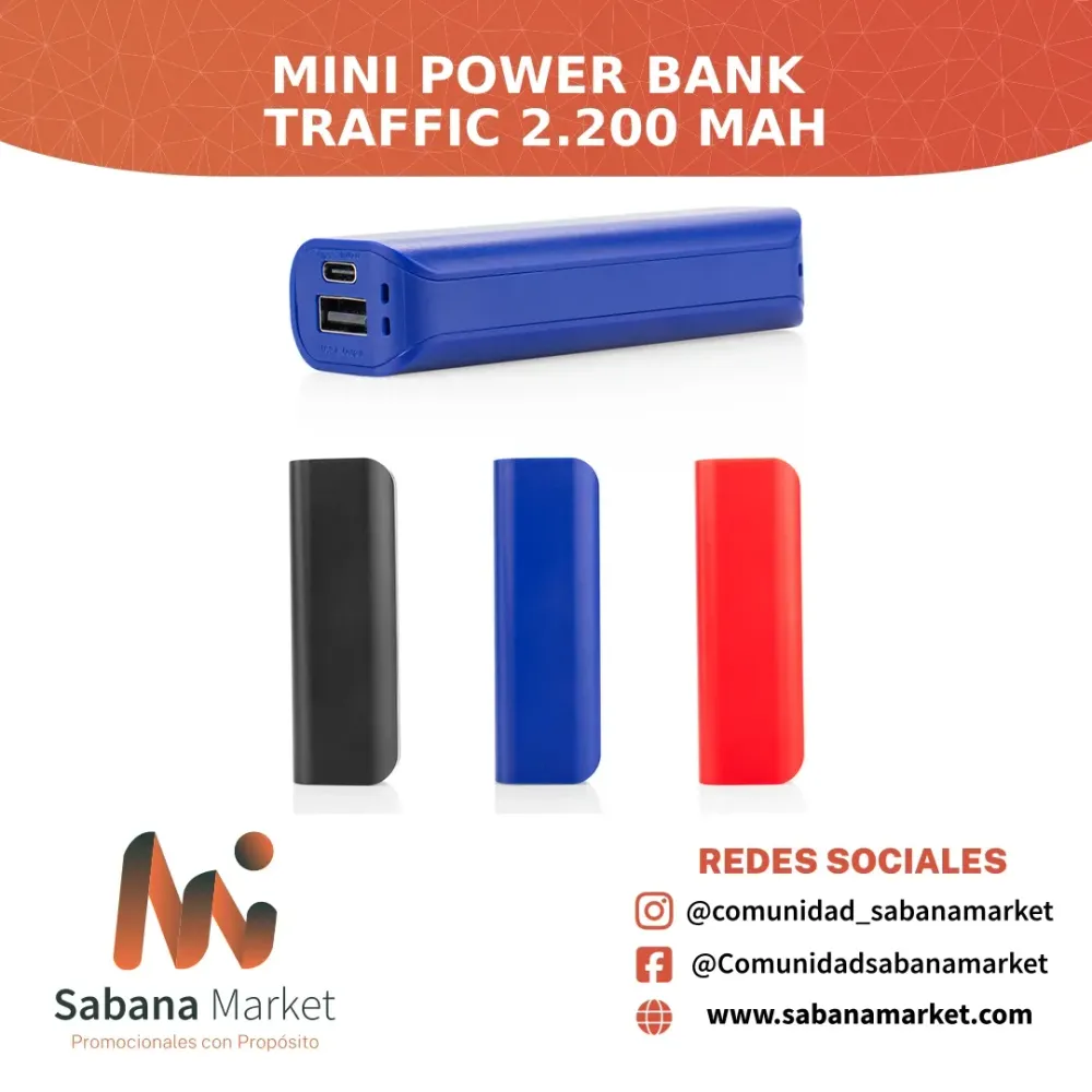 Mini Power Bank Traffic 2.200 mAh