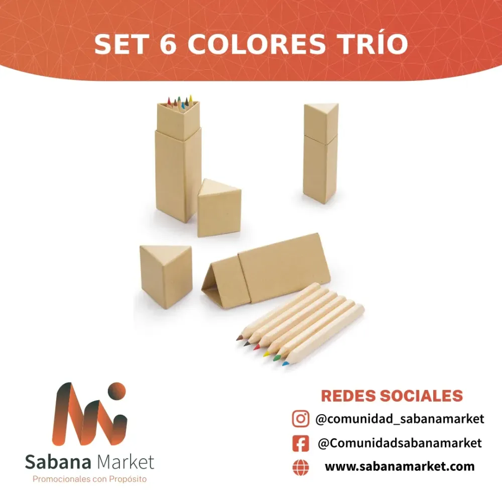 Set 6 Colores Trío
