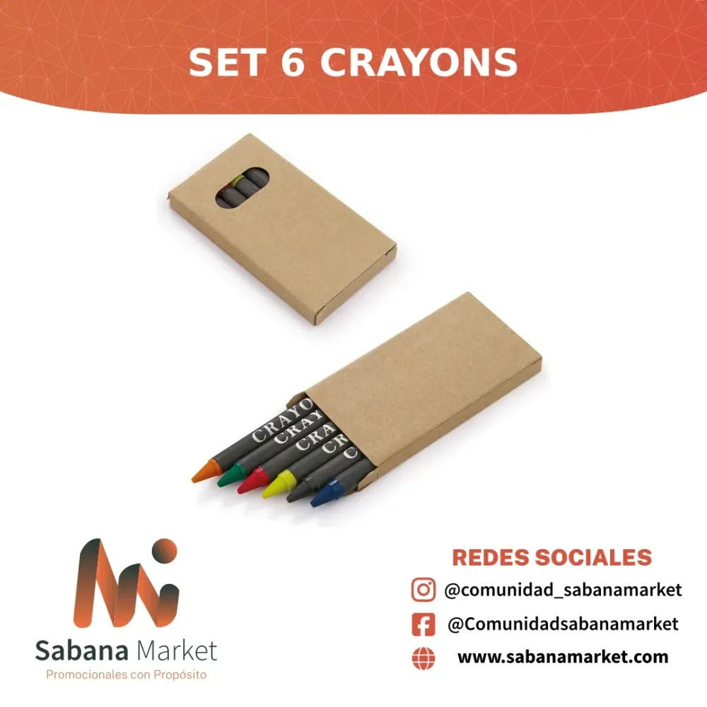 Set 6 Crayons