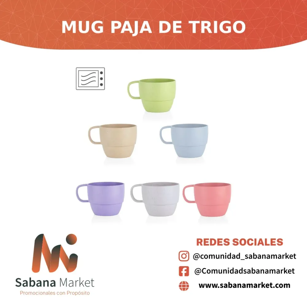 MUG PAJA DE TRIGO 350 ML / 12 OZ