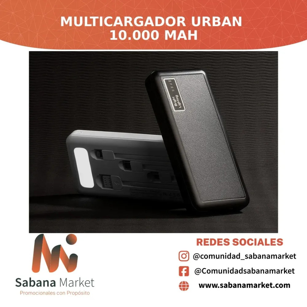 MULTICARGADOR URBAN 10.000 MAH
