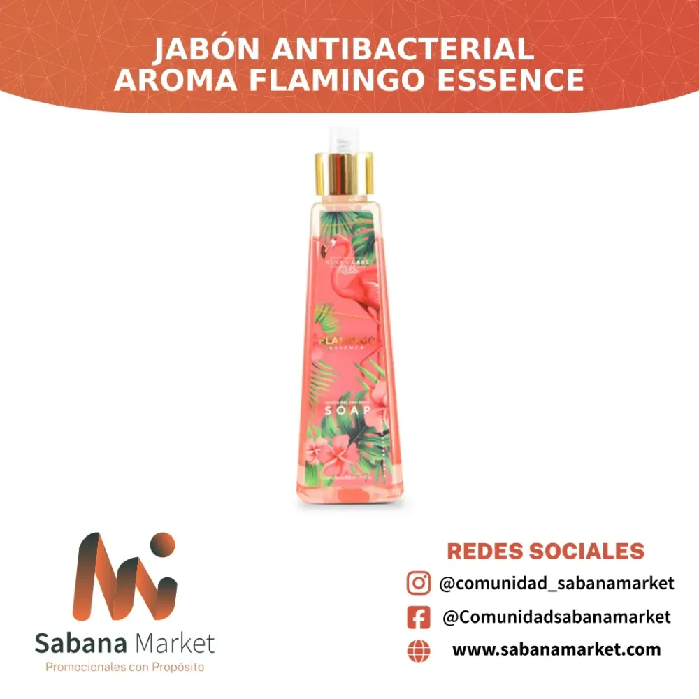 Jabón Antibacterial Aroma Flamingo Essence